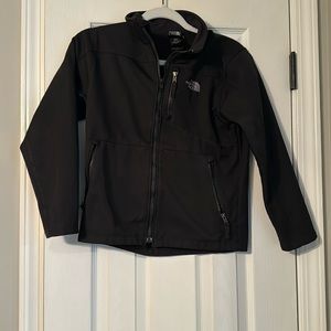 The North face Boys black fleece jacket